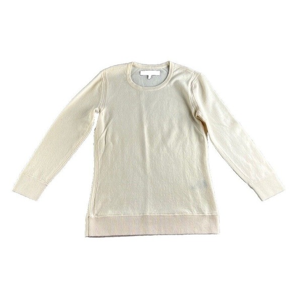 Rag & Bone Womens  Size XS Wool Round Neck Long‎ Sleeve Pullover Sweater Cream - Picture 1 of 9